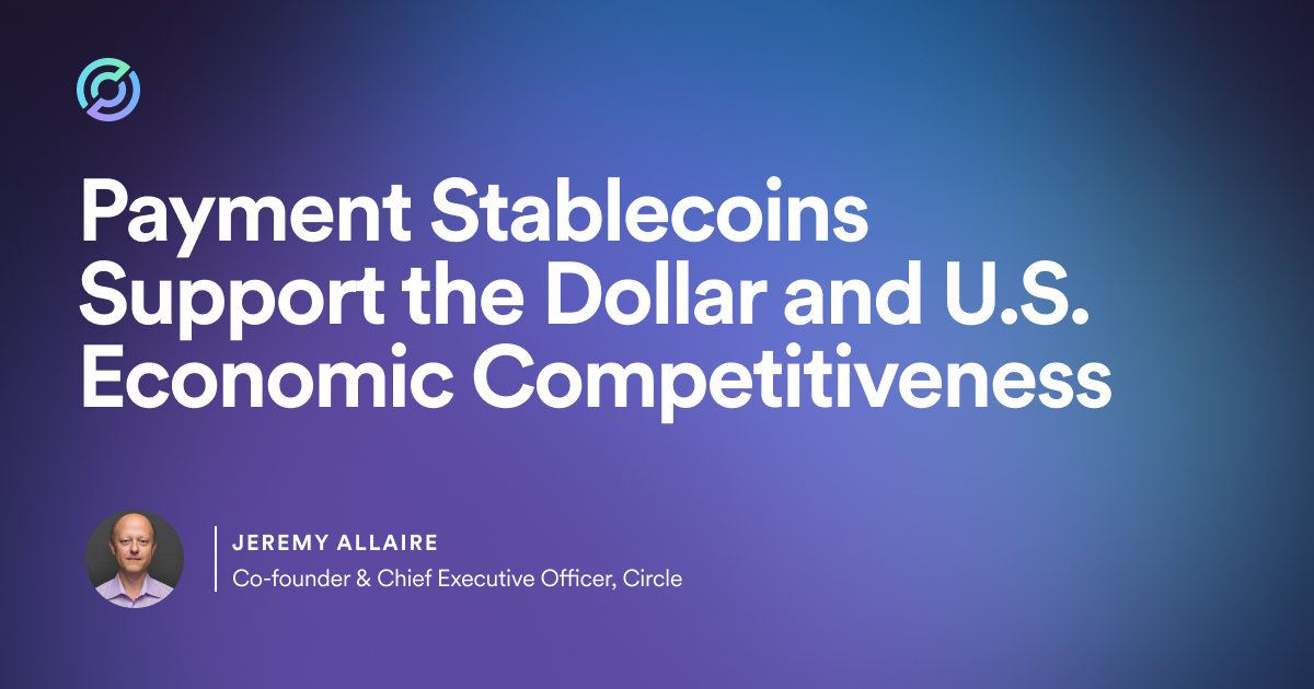 Payment Stablecoins Support the Dollar and US Competitiveness