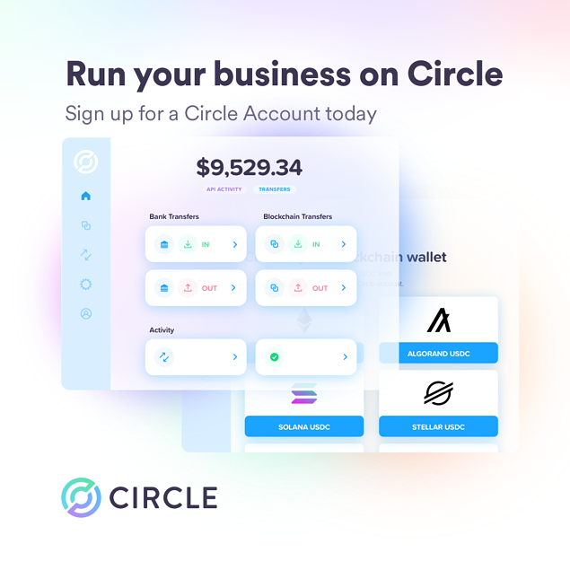 Run your business on Circle with a Circle Account