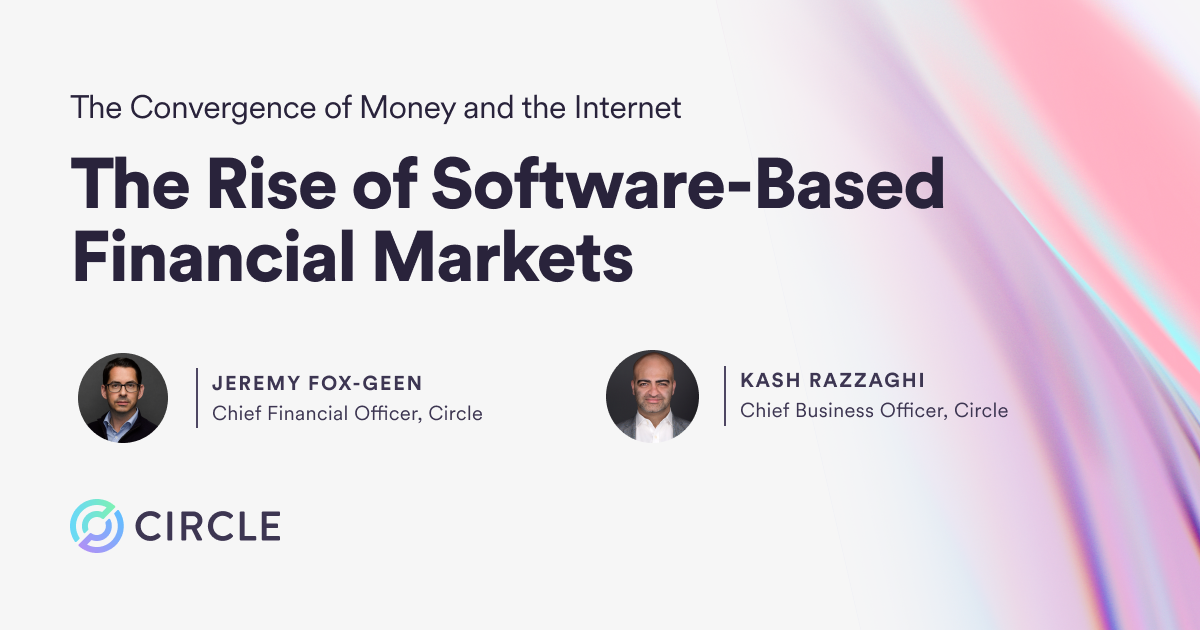 Rise of Software Based Financial Markets from Circle