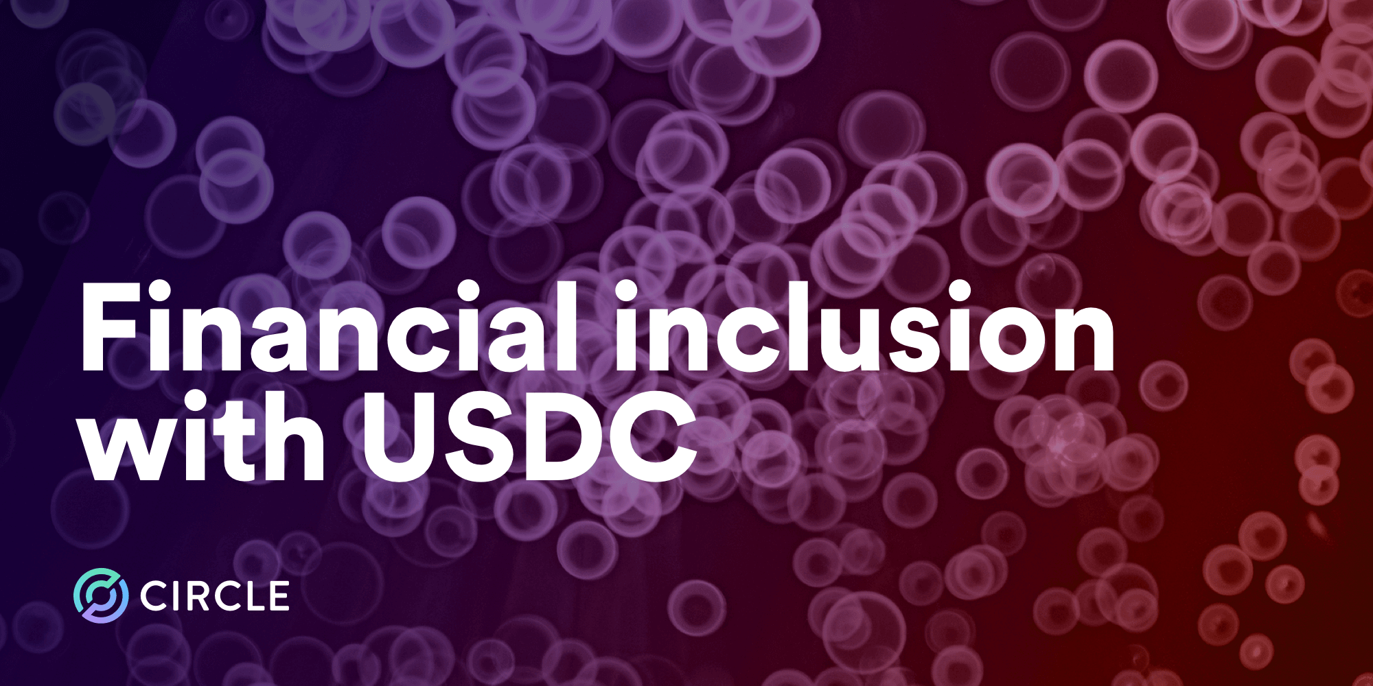 Financial inclusion with USDC